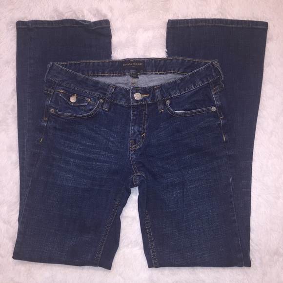 Banana republic dark wash slim boot jeans - Picture 2 of 5